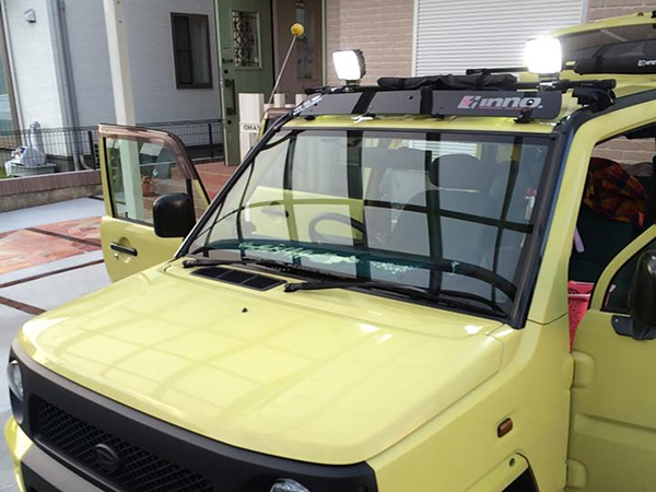 ネイキッド　作業灯点灯写真